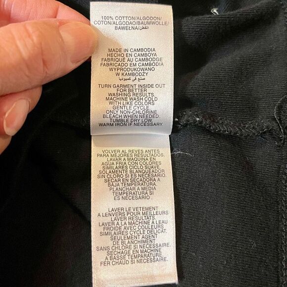 Jones New York 3/4 Sleeves Embellishment At Shoulder Black Shirt - Picture 13 of 13